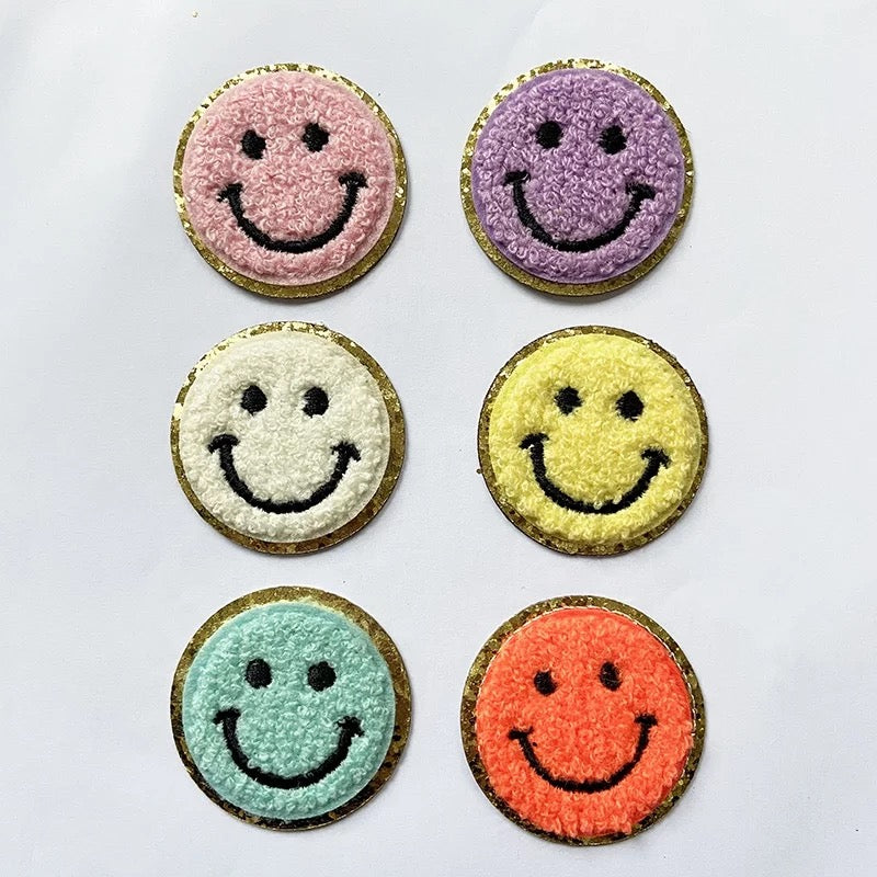 Smiley Face Self Adhesive Patch- Assorted Colors – Peace Love Fashion  Wholesale