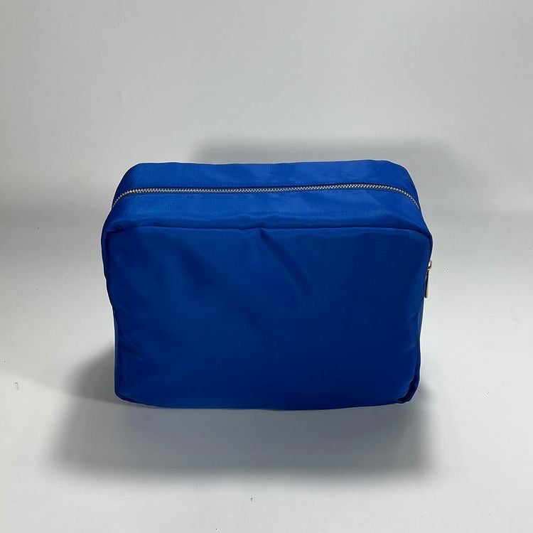 X-Large Nylon Zippered Cosmetic Bag - Assorted Colors