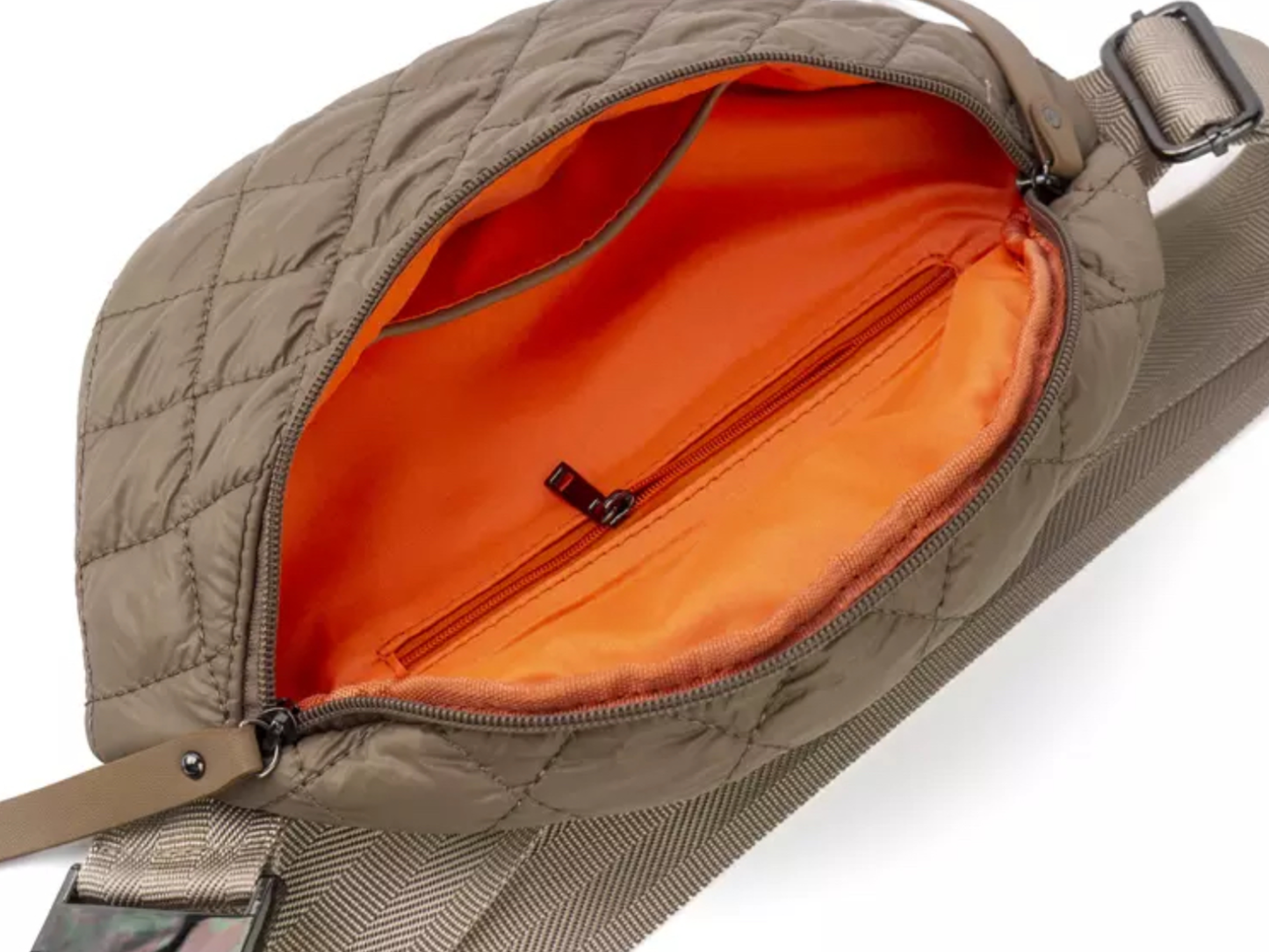 Quilted Puffer Fanny Pack - Tan or Black