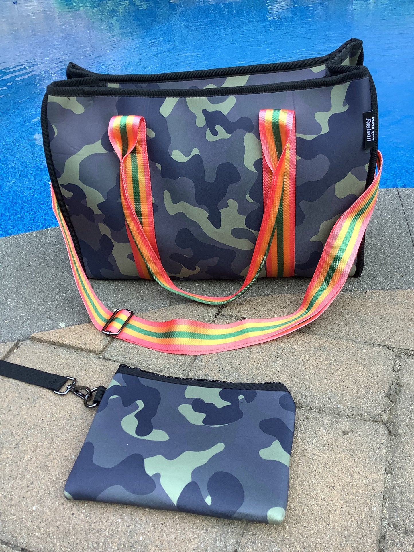 Neoprene Tote Bag - Army Camo