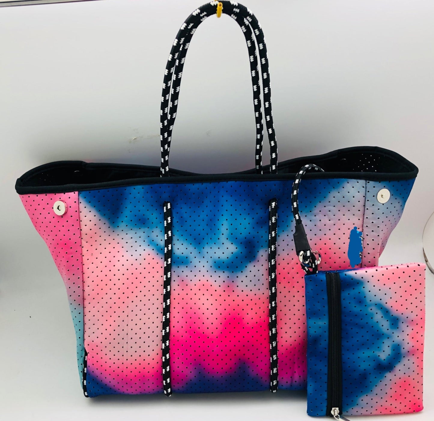 Tie Dye Neoprene Tote Bag 💙💗💜